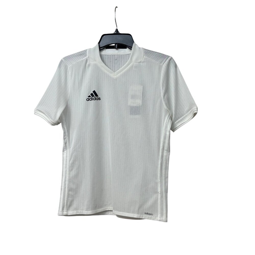 Adidas Condivo 16  Youth Climacool White Short Sleeve Soccer Jersey L
